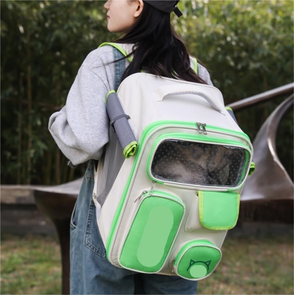 Cat Bag Dog Carrier Pet Carrier Pet Backpack Breathable Cat Pet Backpack for Small Cats and Dogs Pet Bag for Travel Pet Pet Bag Cat Carrier Pet Bag Carrier(Color:A)