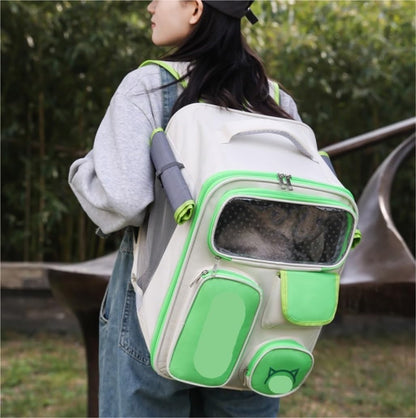 Cat Bag Dog Carrier Pet Carrier Pet Backpack Breathable Cat Pet Backpack for Small Cats and Dogs Pet Bag for Travel Pet Pet Bag Cat Carrier Pet Bag Carrier(Color:A)