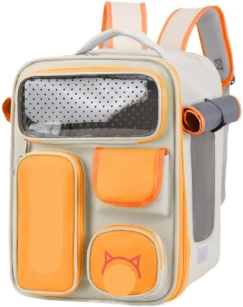 Cat Bag Dog Carrier Pet Carrier Pet Backpack Breathable Cat Pet Backpack for Small Cats and Dogs Pet Bag for Travel Pet Pet Bag Cat Carrier Pet Bag Carrier(Color:C)