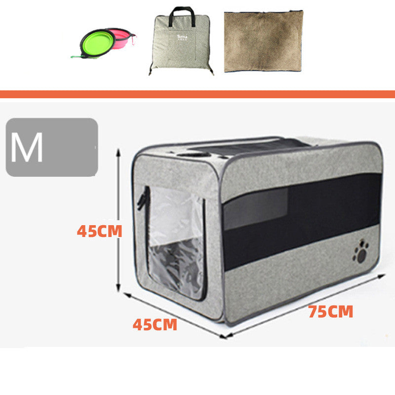 Pet Travel Carrier Bag Portable Pet Bag Folding Fabric Pet Carrier Travel Carrier Bag for Pet Cage with Locking Safety Zippers