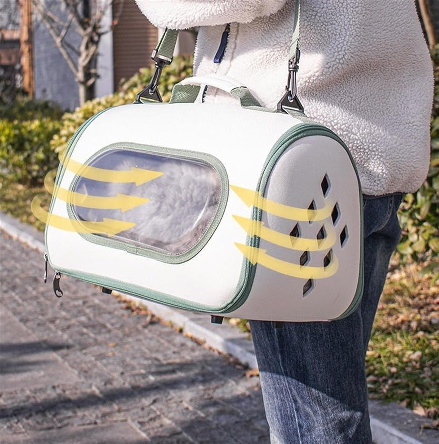 Cat Bag Dog Carrier Pet Carrier Portable Pet Backpack Pet Carrier Bags Cat Dog Carrier Outgoing Travel Pet Handbag Cat Carrier Pet Bag Carrier(Color:Yellow)