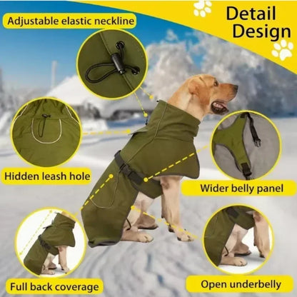 Large Dog Pet Windbreaker Dog Raincoat Pet Stormcoat Waterproof Outdoor Pet Outdoor Waterproof Clothes Pets Raincoat Accessories