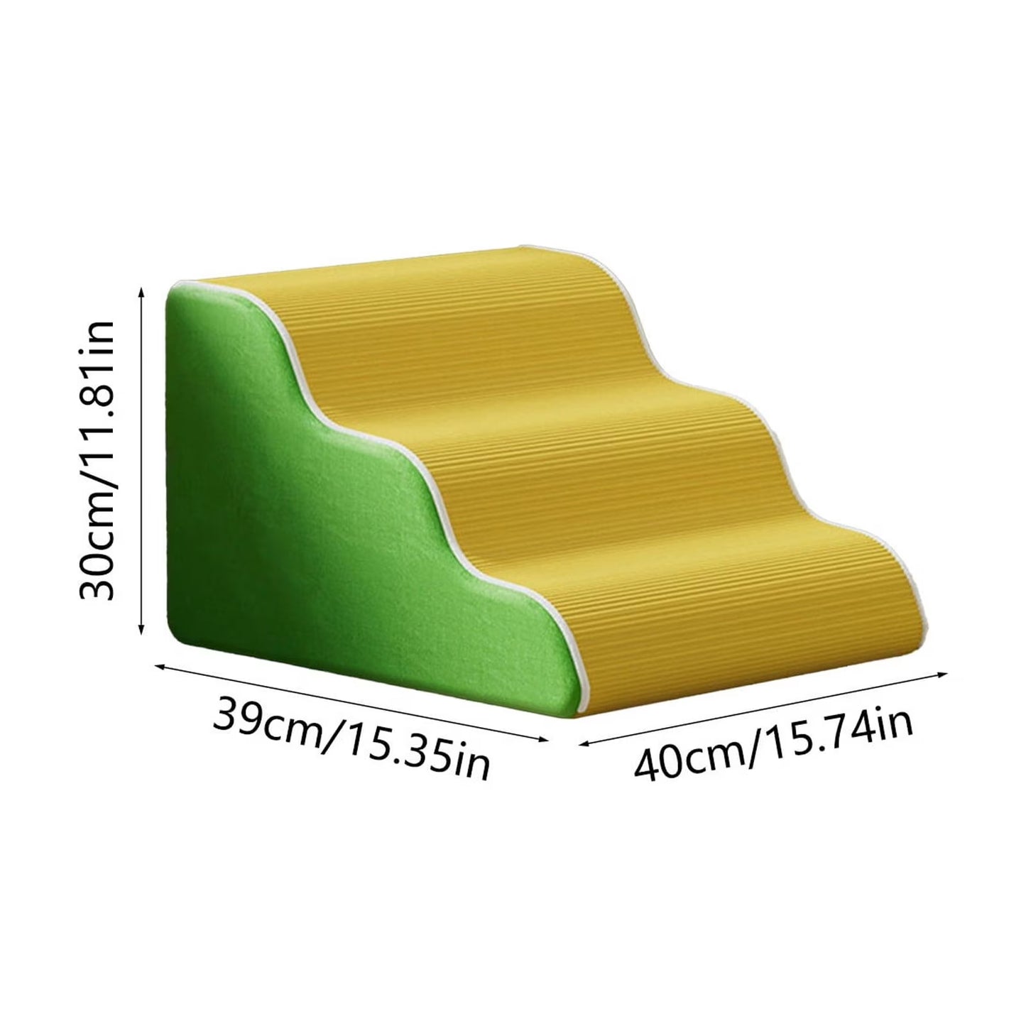 Pet Stairs for Dogs and Cats, Non Slip Pet Stairs, High Density Foam Pet Stairs, Washable Cover Pet Stairs, Bed Sofa Access Pet Stairs, Portable Indoor Pet Steps
