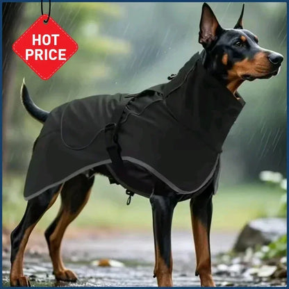 Large Dog Pet Windbreaker Dog Raincoat Pet Stormcoat Waterproof Outdoor Pet Outdoor Waterproof Clothes Pets Raincoat Accessories