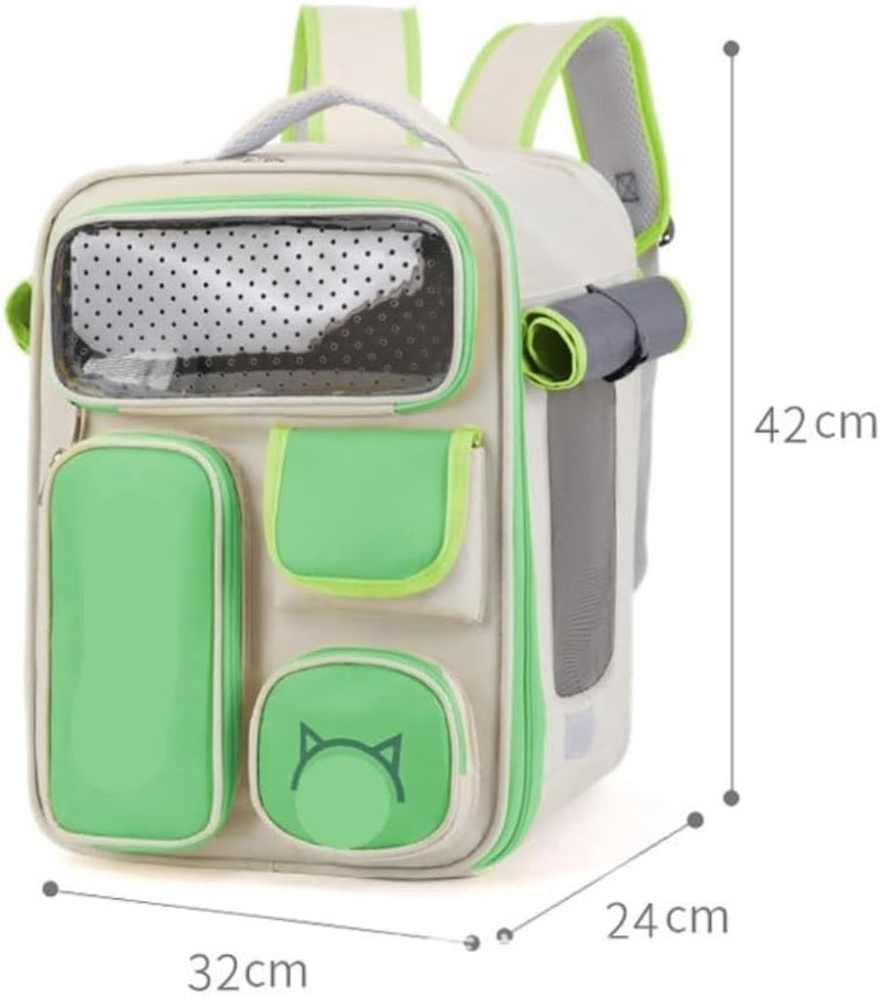Cat Bag Dog Carrier Pet Carrier Pet Backpack Breathable Cat Pet Backpack for Small Cats and Dogs Pet Bag for Travel Pet Pet Bag Cat Carrier Pet Bag Carrier(Color:A)