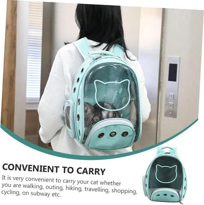 Cat Bag Dog Carrier Pet Carrier Pet Backpack Pet Supplies Pet Carrier Cat Carrier Bag Transparent Backpack Dog Bag Cat Carrier Pet Bag Carrier(Color:Pink)