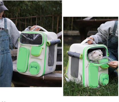 Cat Bag Dog Carrier Pet Carrier Pet Backpack Breathable Cat Pet Backpack for Small Cats and Dogs Pet Bag for Travel Pet Pet Bag Cat Carrier Pet Bag Carrier(Color:A)