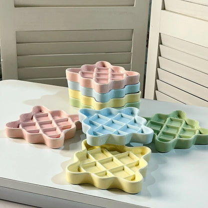 Pet Slow Food Bowl, Irregular Pet Feeding Tray, Dopamine Colored Pet Supplies