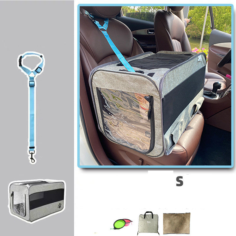 Pet Travel Carrier Bag Portable Pet Bag Folding Fabric Pet Carrier Travel Carrier Bag for Pet Cage with Locking Safety Zippers