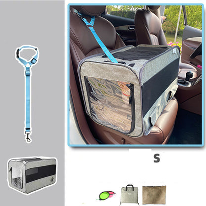 Pet Travel Carrier Bag Portable Pet Bag Folding Fabric Pet Carrier Travel Carrier Bag for Pet Cage with Locking Safety Zippers