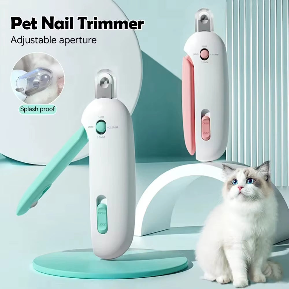 Professional Pet Nail Clippers, Safe and Comfortable Cat and Dog Nail Clippers with Adjustable Holes, Pet Nail Trimmer, Pet Grooming Tool, Pet Care