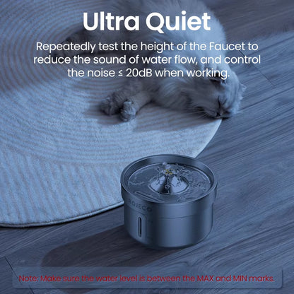 Stainless Steel Pet Water Fountain Automatic Cat Drinking Fountain for Pet Dogs Drinker Rechargeable Pet Water Purifier