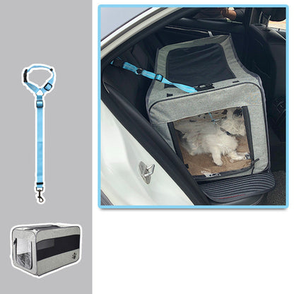 Pet Travel Carrier Bag Portable Pet Bag Folding Fabric Pet Carrier Travel Carrier Bag for Pet Cage with Locking Safety Zippers