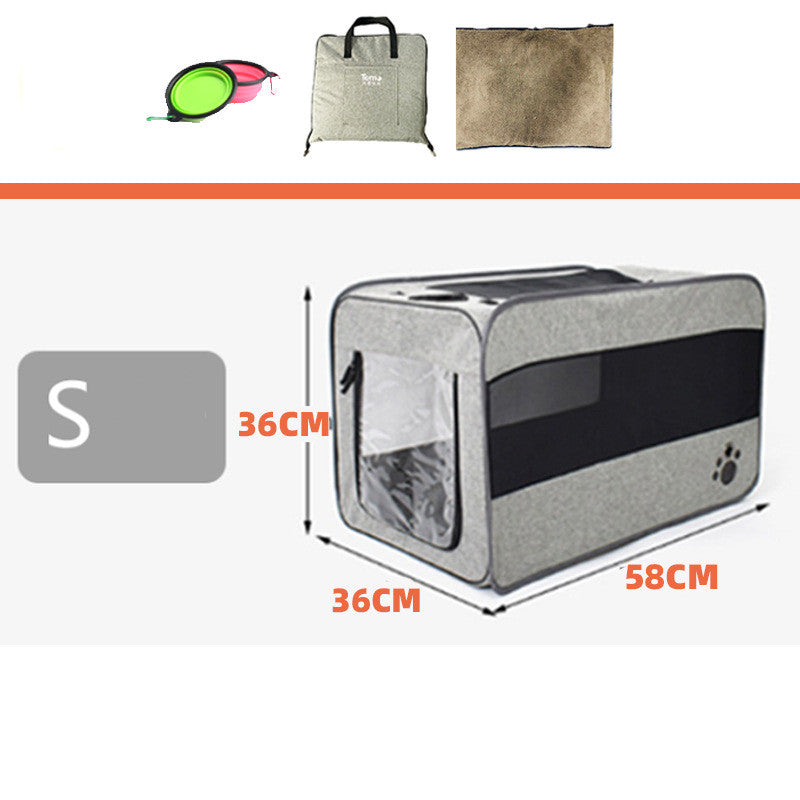 Pet Travel Carrier Bag Portable Pet Bag Folding Fabric Pet Carrier Travel Carrier Bag for Pet Cage with Locking Safety Zippers