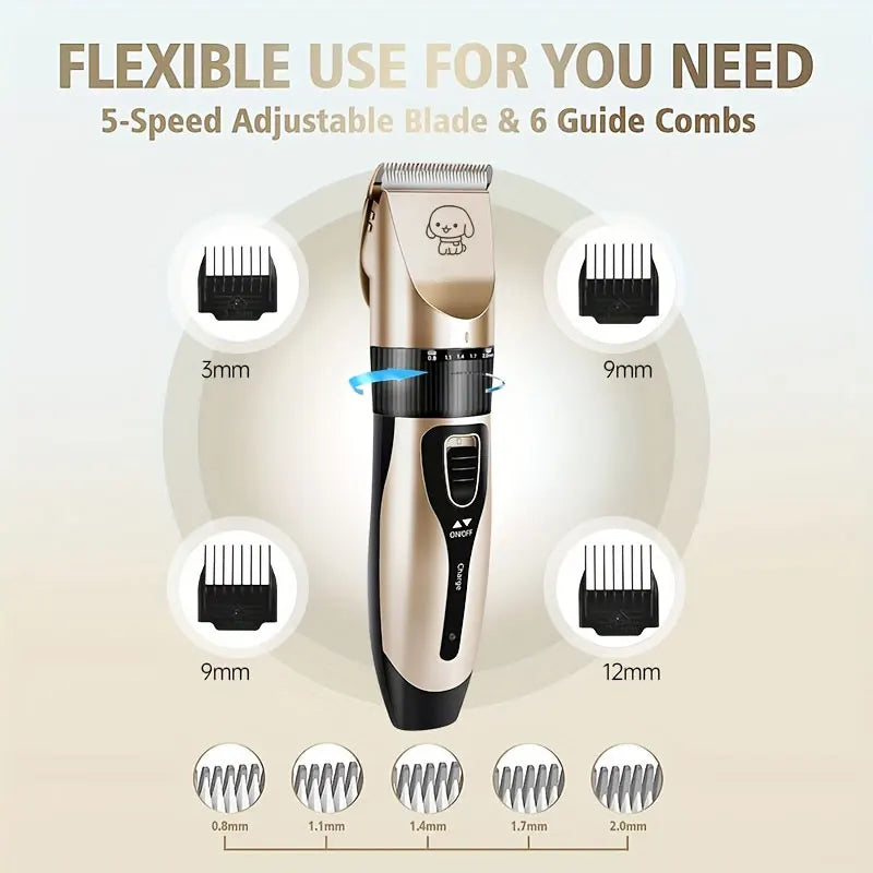 Pet Hair Clipper Pet Professional Electric Haircut Trimmer Shaver Set Dog Cat Puppy Grooming Clipper Dog Hair Clipper Pet Supply