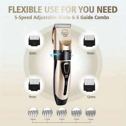 Pet Hair Clipper Pet Professional Electric Haircut Trimmer Shaver Set Dog Cat Puppy Grooming Clipper Dog Hair Clipper Pet Supply